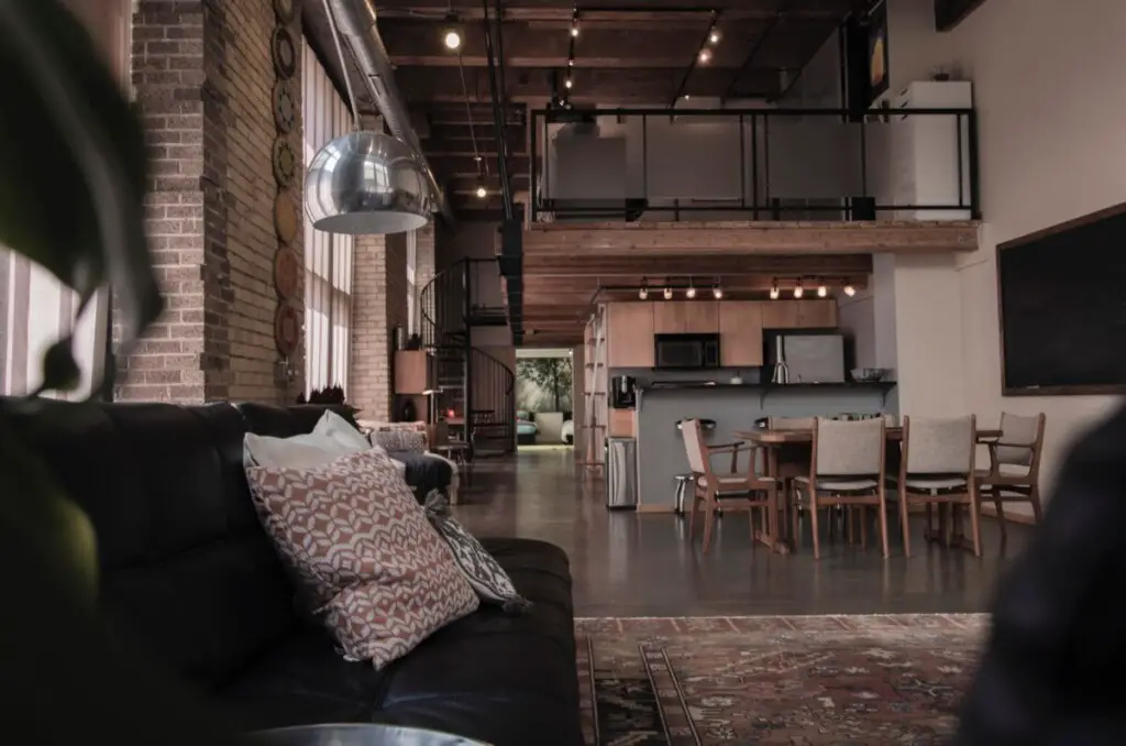 loft overlooking home