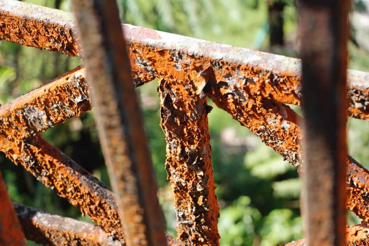rust on balcony rails
